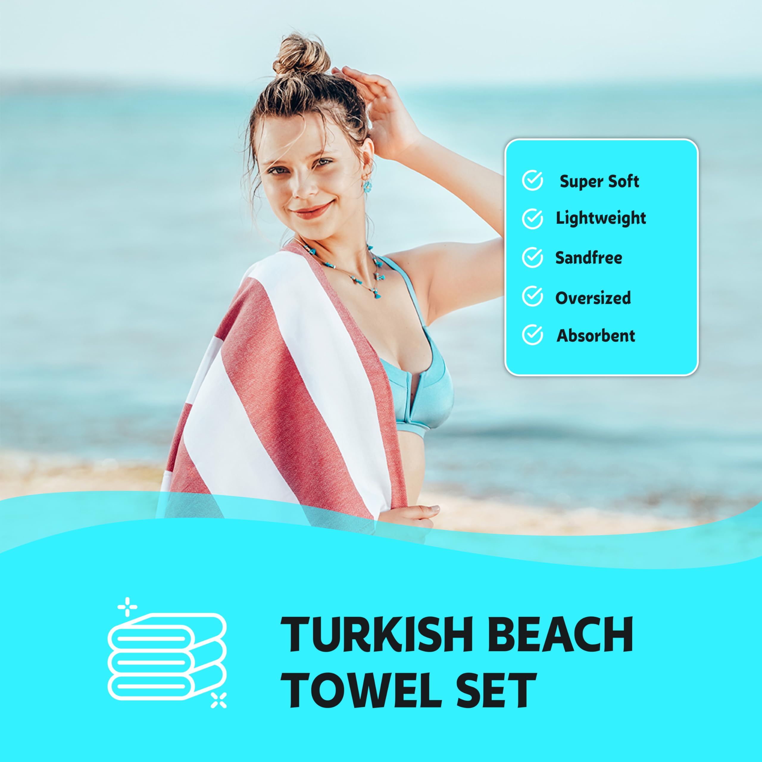 HAVLULAND towel draped in bathroom showing decorative home benefit