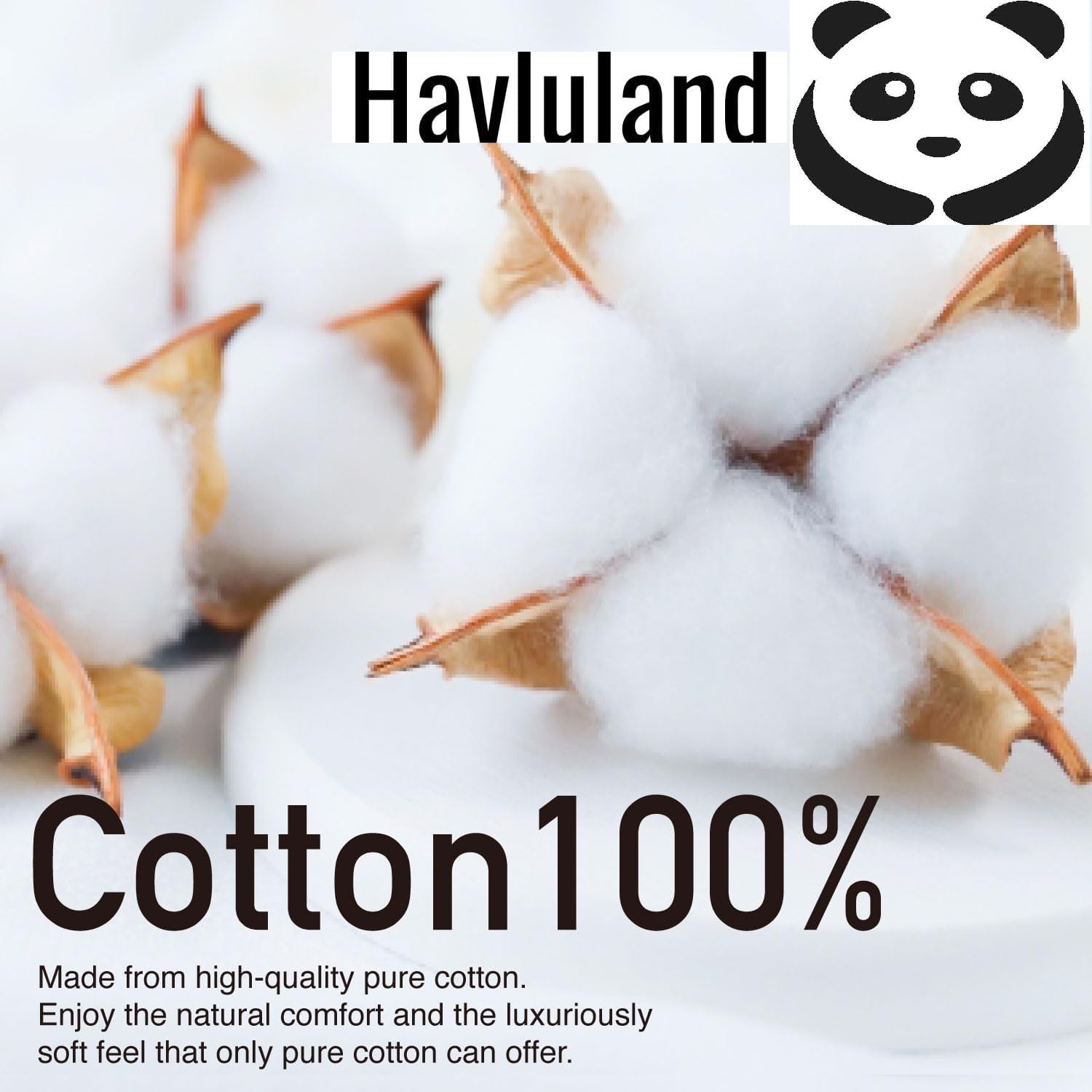 HAVLULAND close-up weave texture highlighting soft cotton and quick-dry benefit