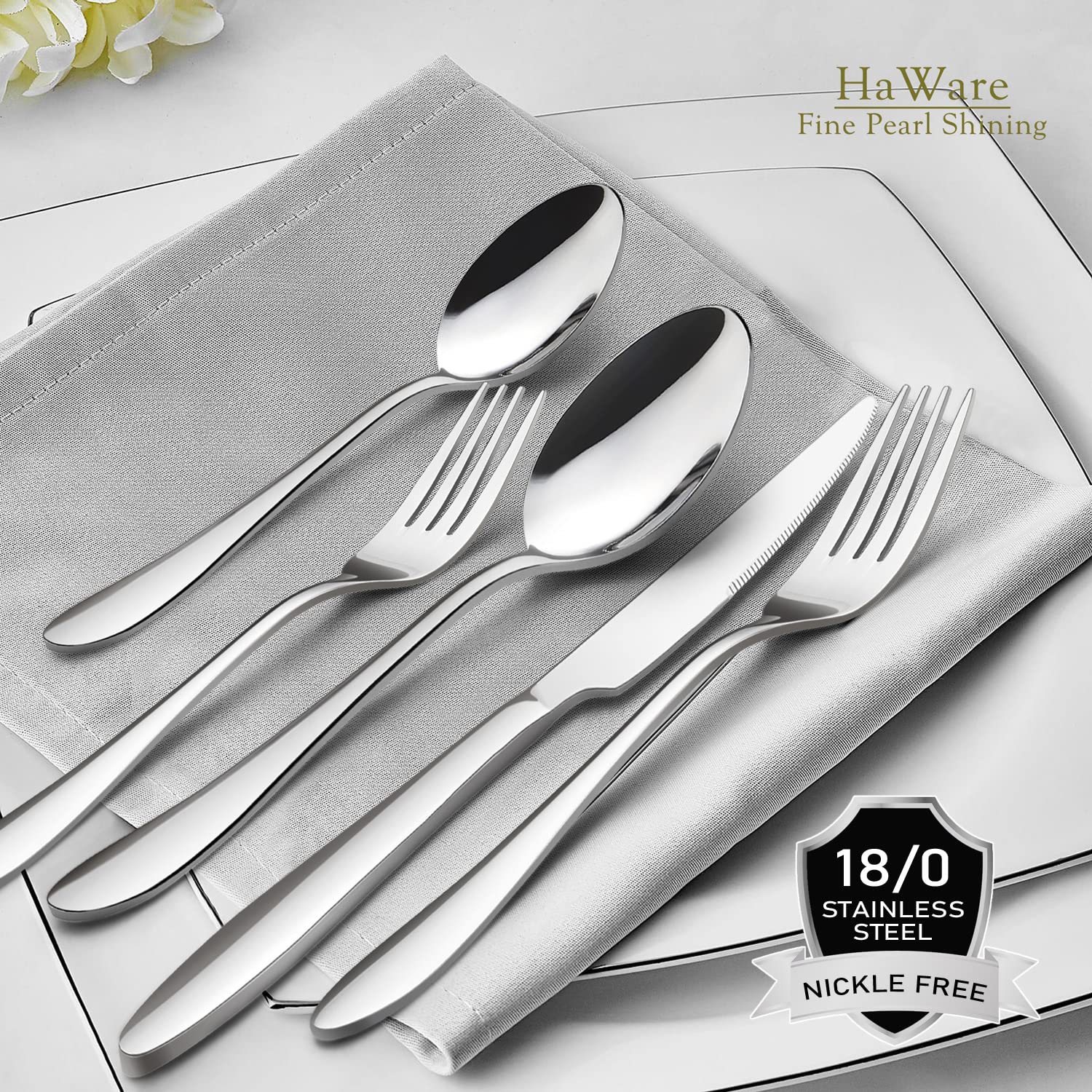 HaWare boxed 40-piece set presented as a gift with tidy packaging and easy storage