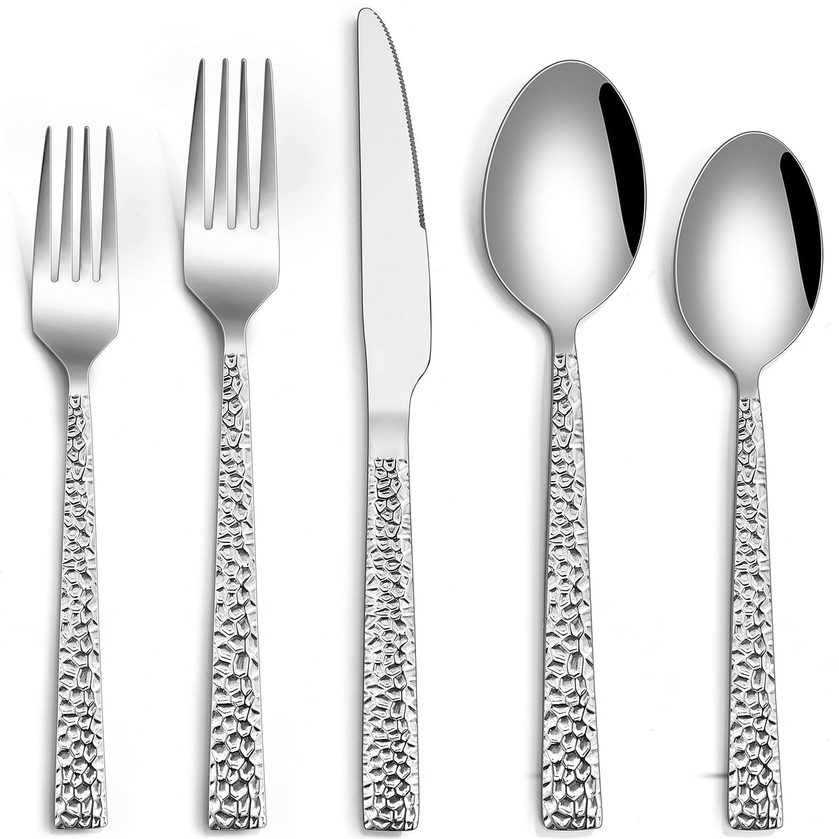 HaWare flatware set front packaging showing complete 60-piece service and benefit of organized storage