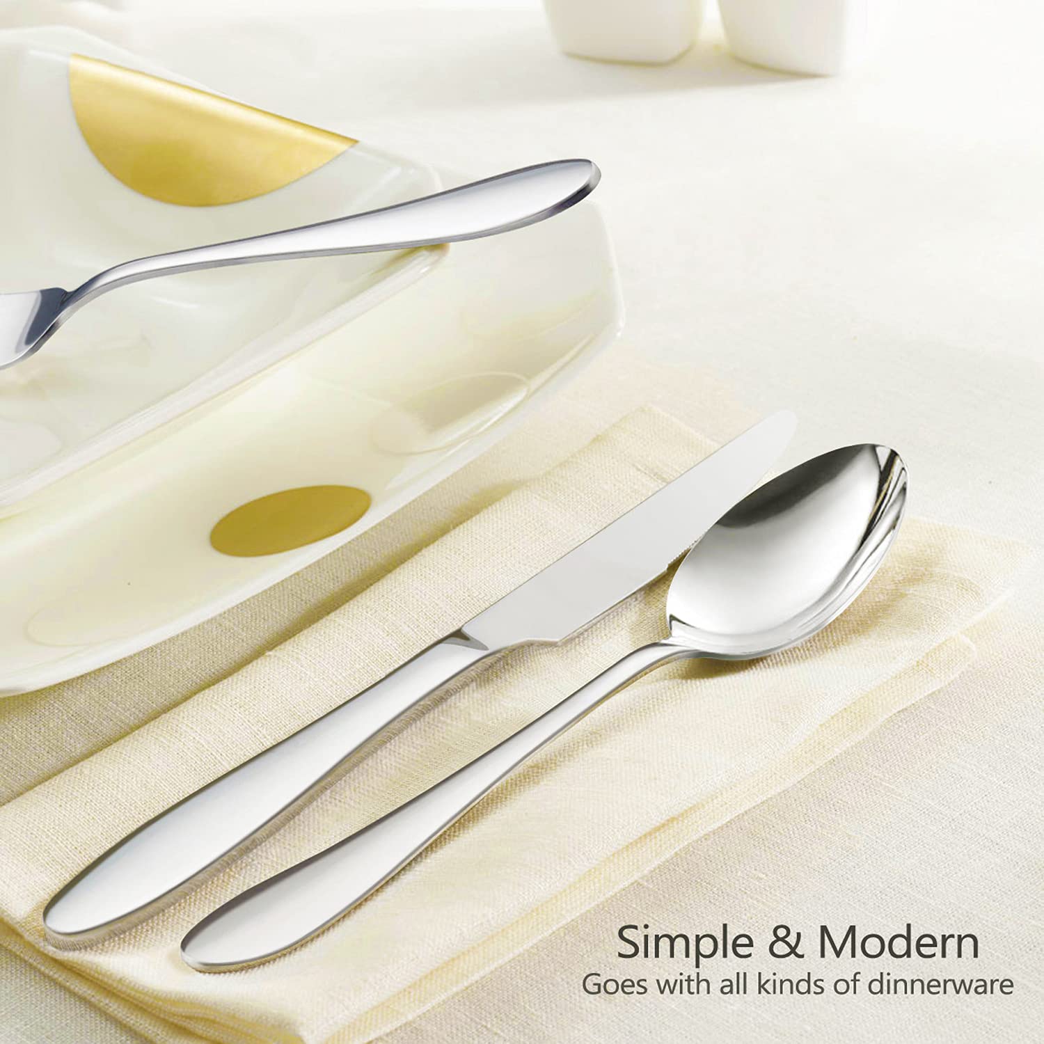 HaWare silverware in hand demonstrating balanced weight and ergonomic handling