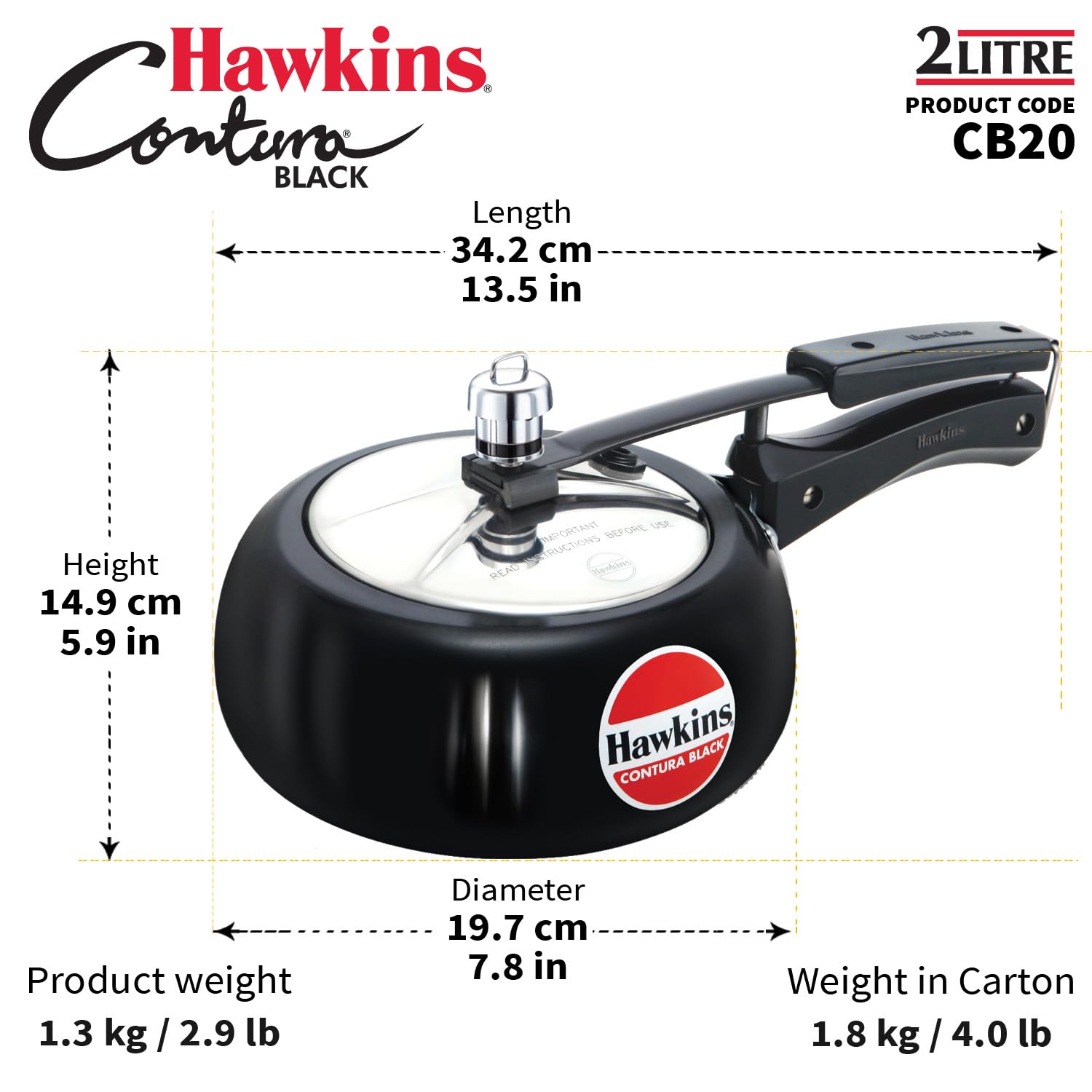 HAWKINS Contura serving a small batch meal for two to three people