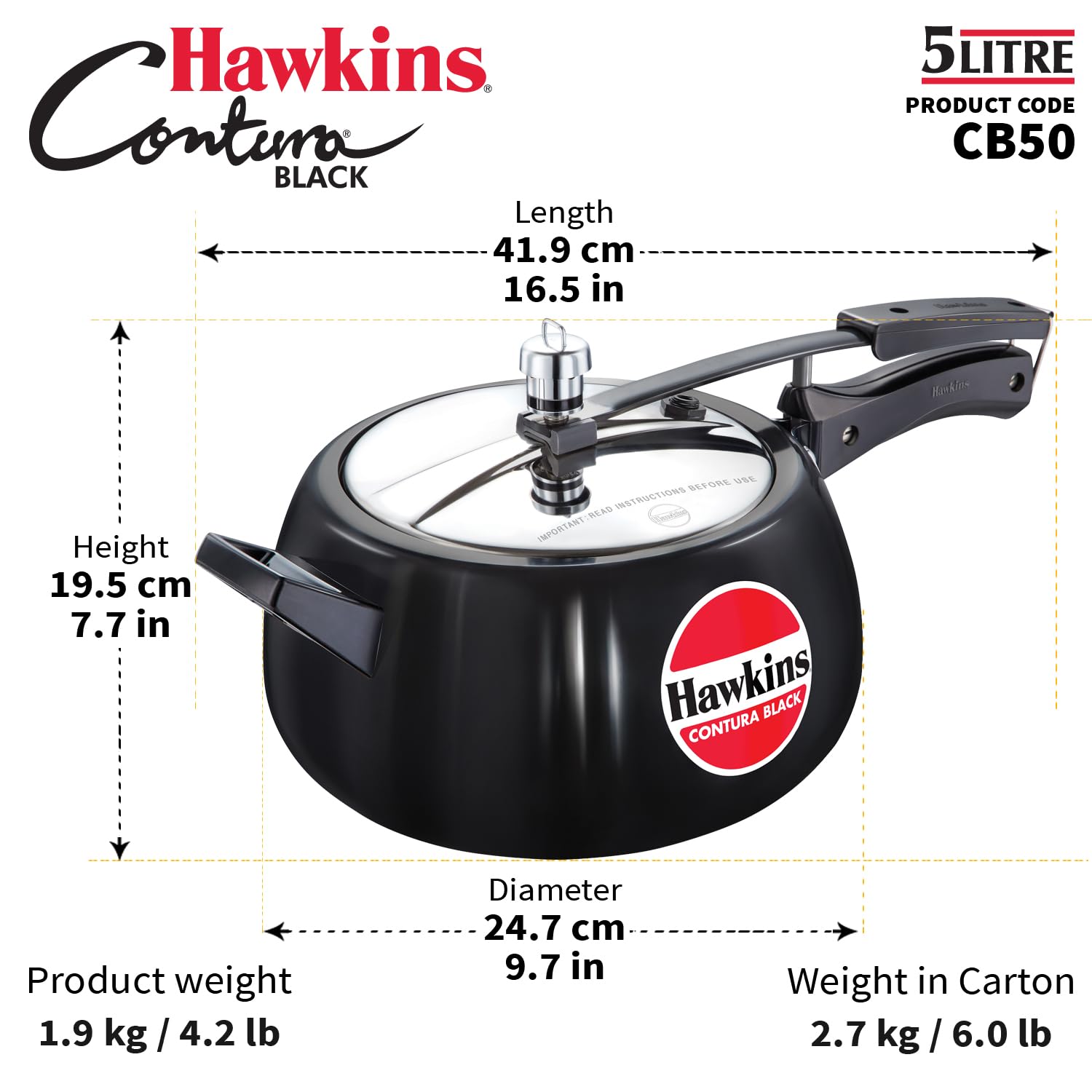 HAWKINS Contura stored under cabinet showing compact, space-saving size