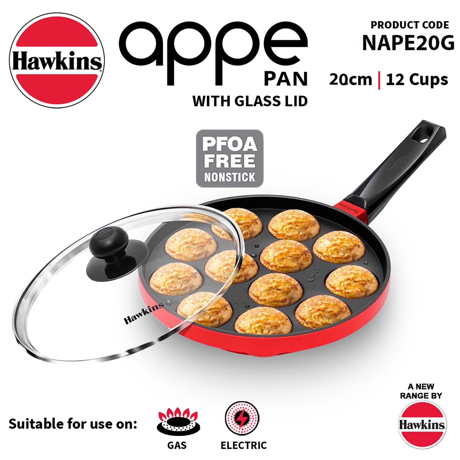 HAWKINS tempered glass lid close-up showing steam visibility and controlled cooking