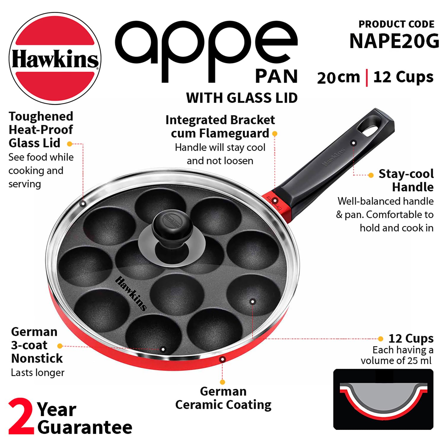 HAWKINS handle with bracket-cum-flame guard demonstrating cool-hold safety
