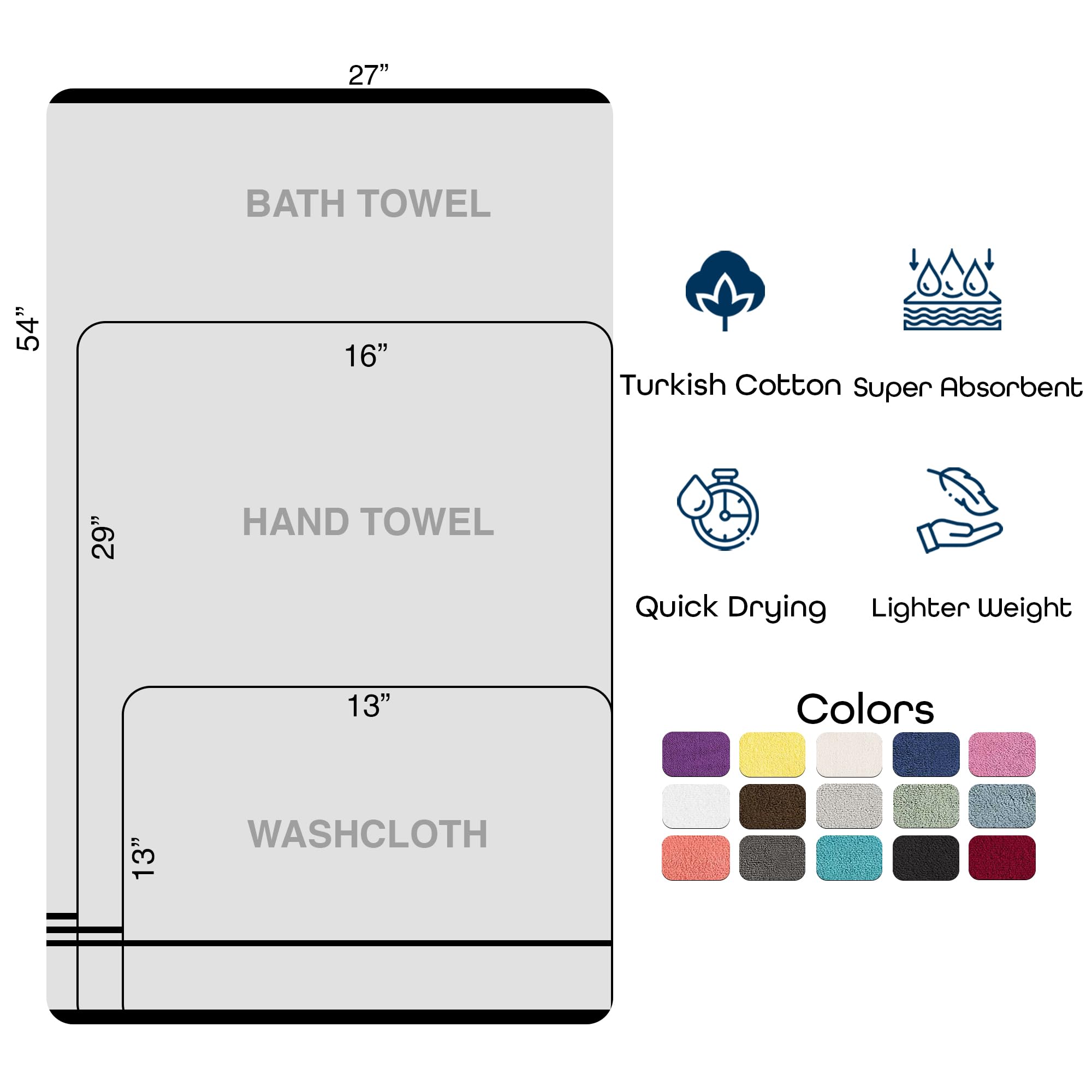 Hawmam Linen towels styled in bathroom showing calm light blue tone