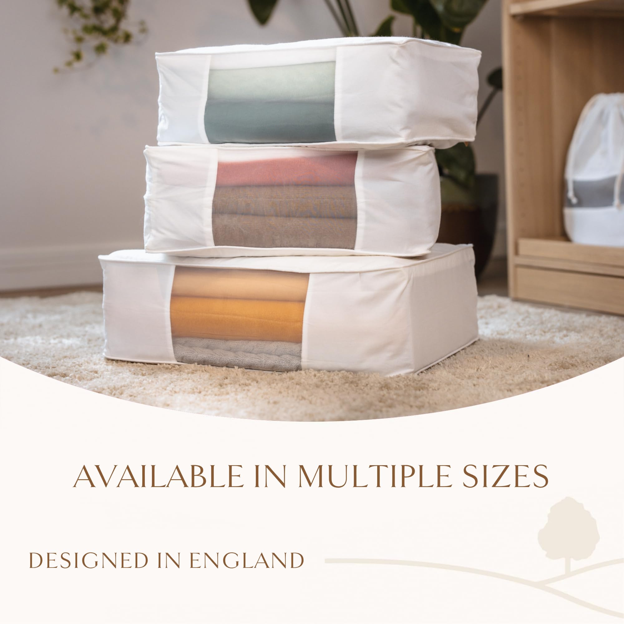 Hayden Hill stacked bags on shelf maximizing vertical storage