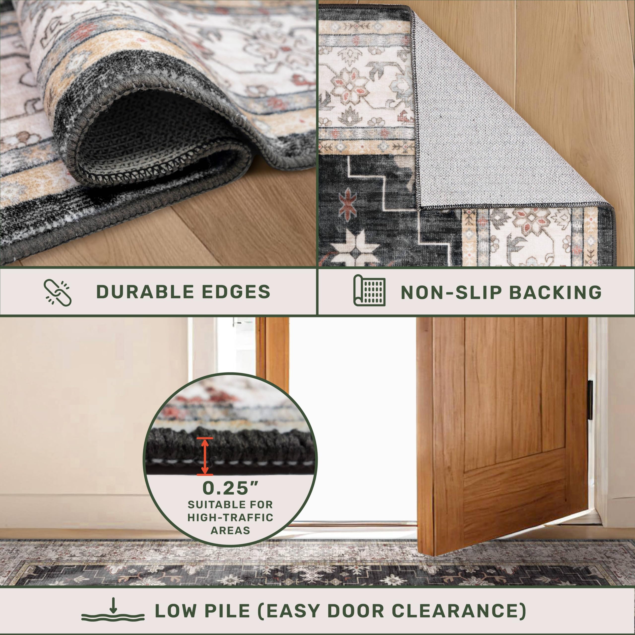 Hazo Haus rug styled in bedroom showing warmth and cohesive decor benefit