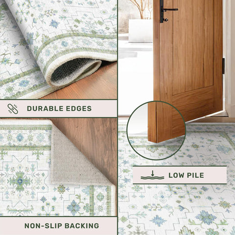 Hazo Haus runner placed in hallway showing scale and narrow fit
