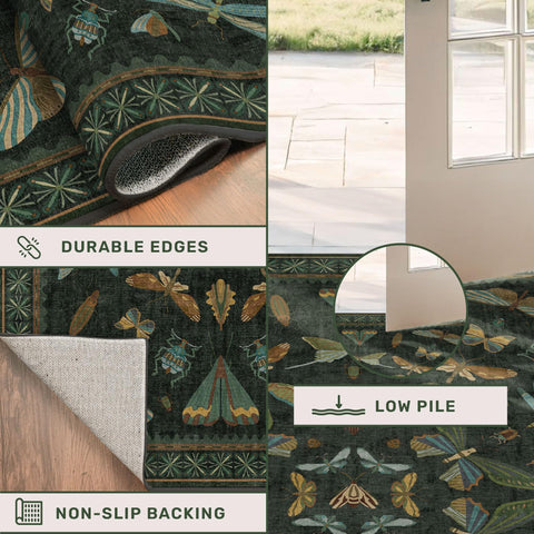 Hazo Haus runner styled in kitchen offering stain-resistant floor protection