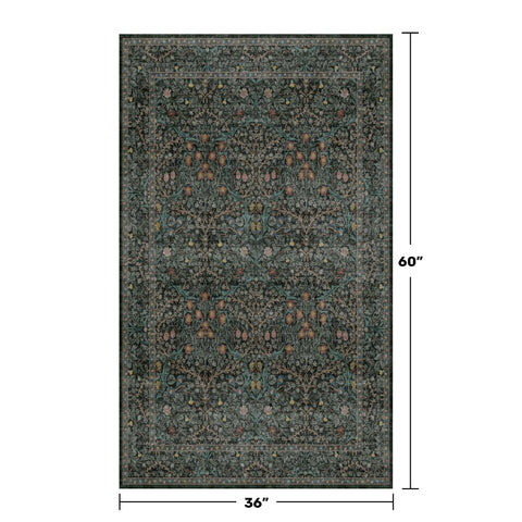 Hazo Haus close-up of rug texture revealing tight low-pile weave for durable, soft underfoot comfort