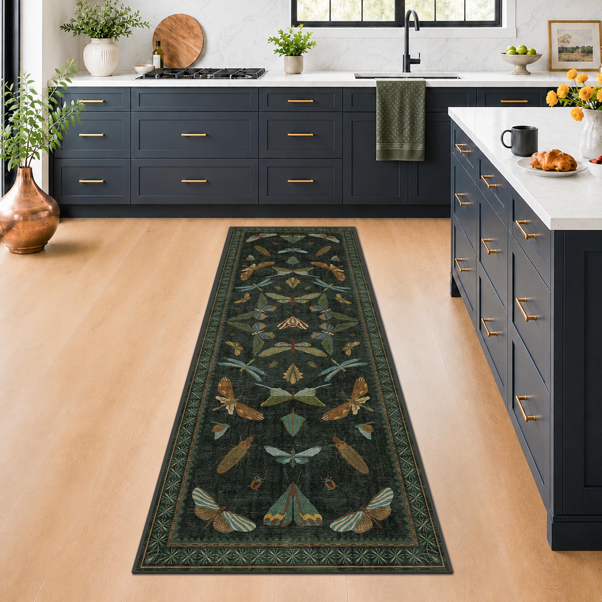 Hazo Haus detailed insect pattern highlighting moths beetles dragonflies