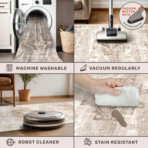 Hazo Haus runner placed in bathroom offering comfort and absorbent surface benefits