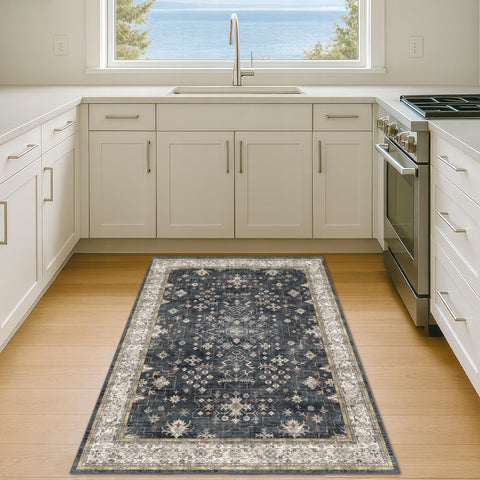 Hazo Haus folded clean rug after washing showing quick-refresh convenience