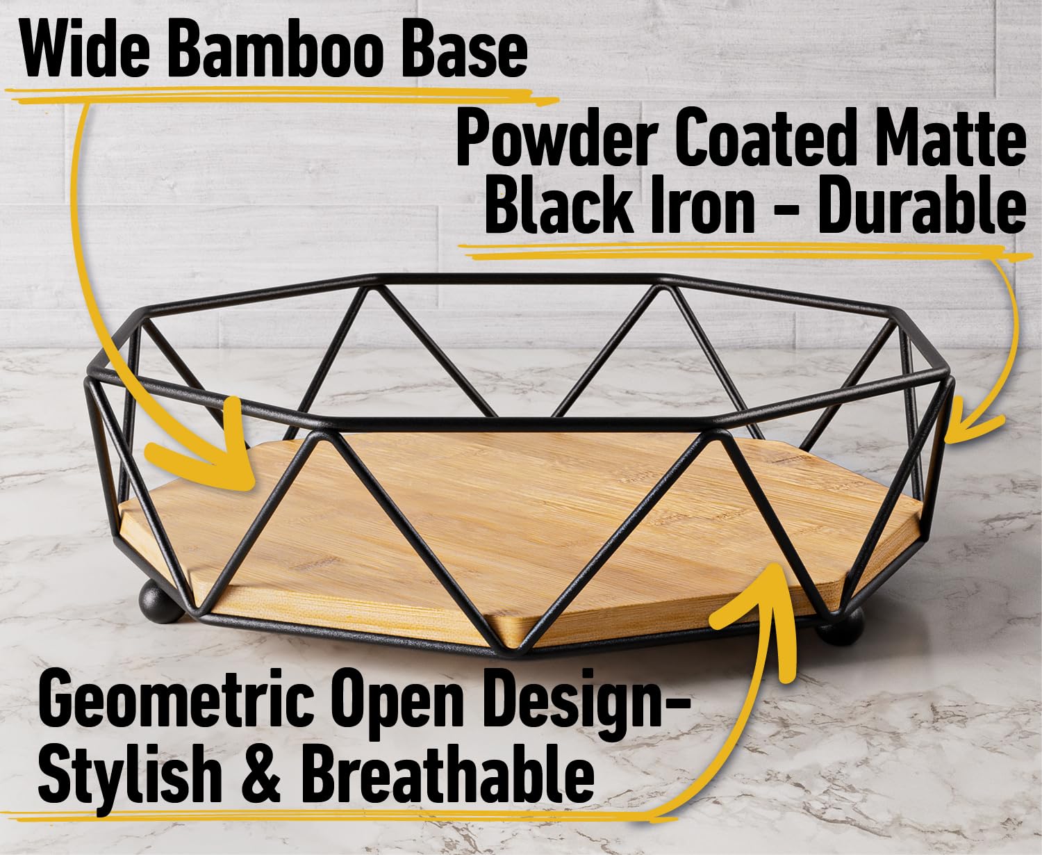 HB Design Co. bamboo base close-up benefit: food-safe smooth finish