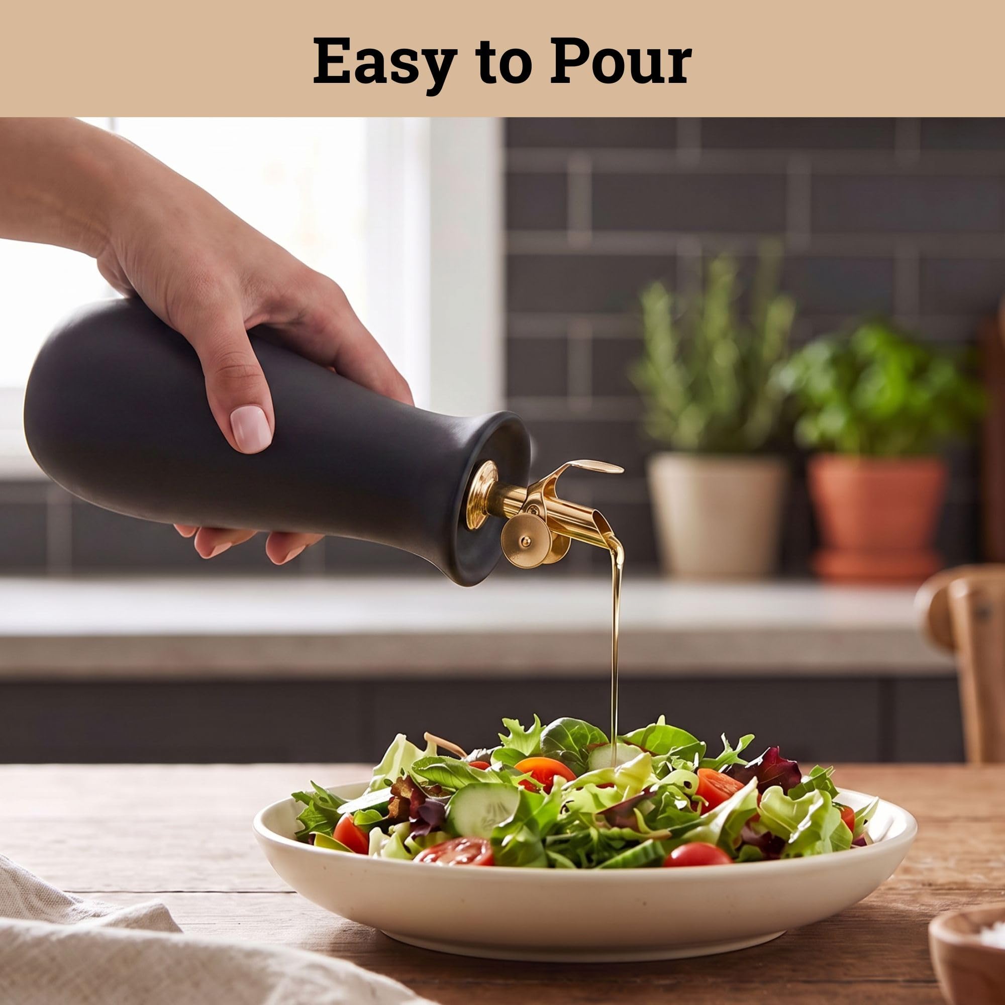 HB Design Co. wide mouth refill view demonstrating easy, mess-free oil top-ups