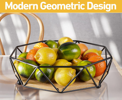 HB Design Co. bowl filled with fruit on island benefit: organized countertop display