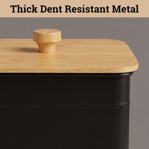 HB Design Co. canister set styled on kitchen counter for decorative function