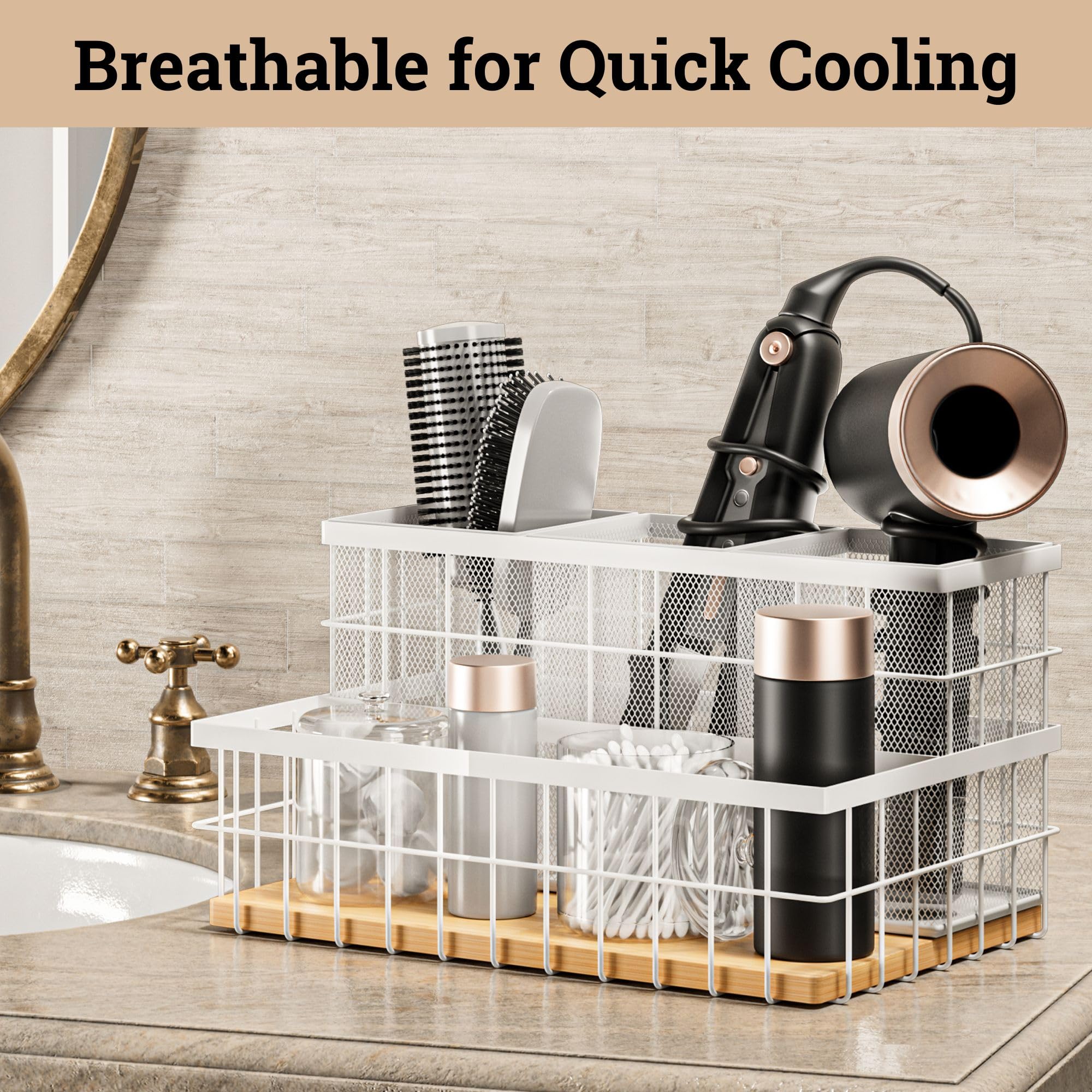 HB Design Co. mesh basket closeup showing breathable cooling and durability