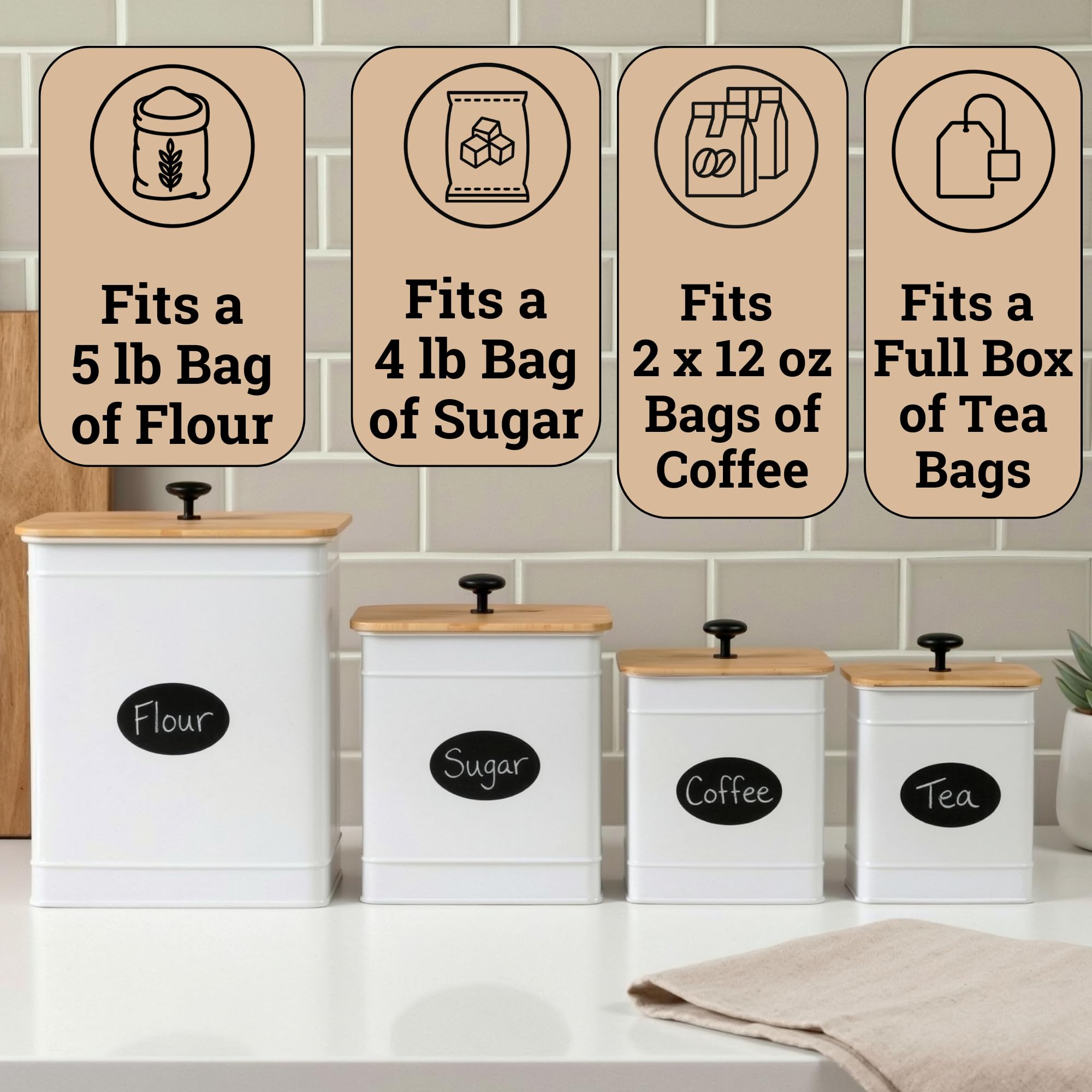 HB Design Co. mid-size canisters grouped to show graduated heights and balance