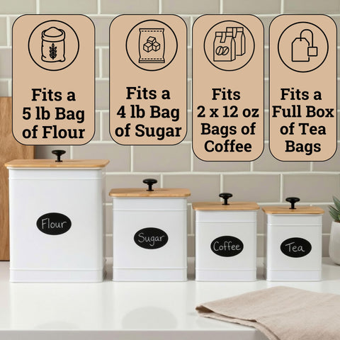 HB Design Co. mid-size canisters grouped to show graduated heights and balance