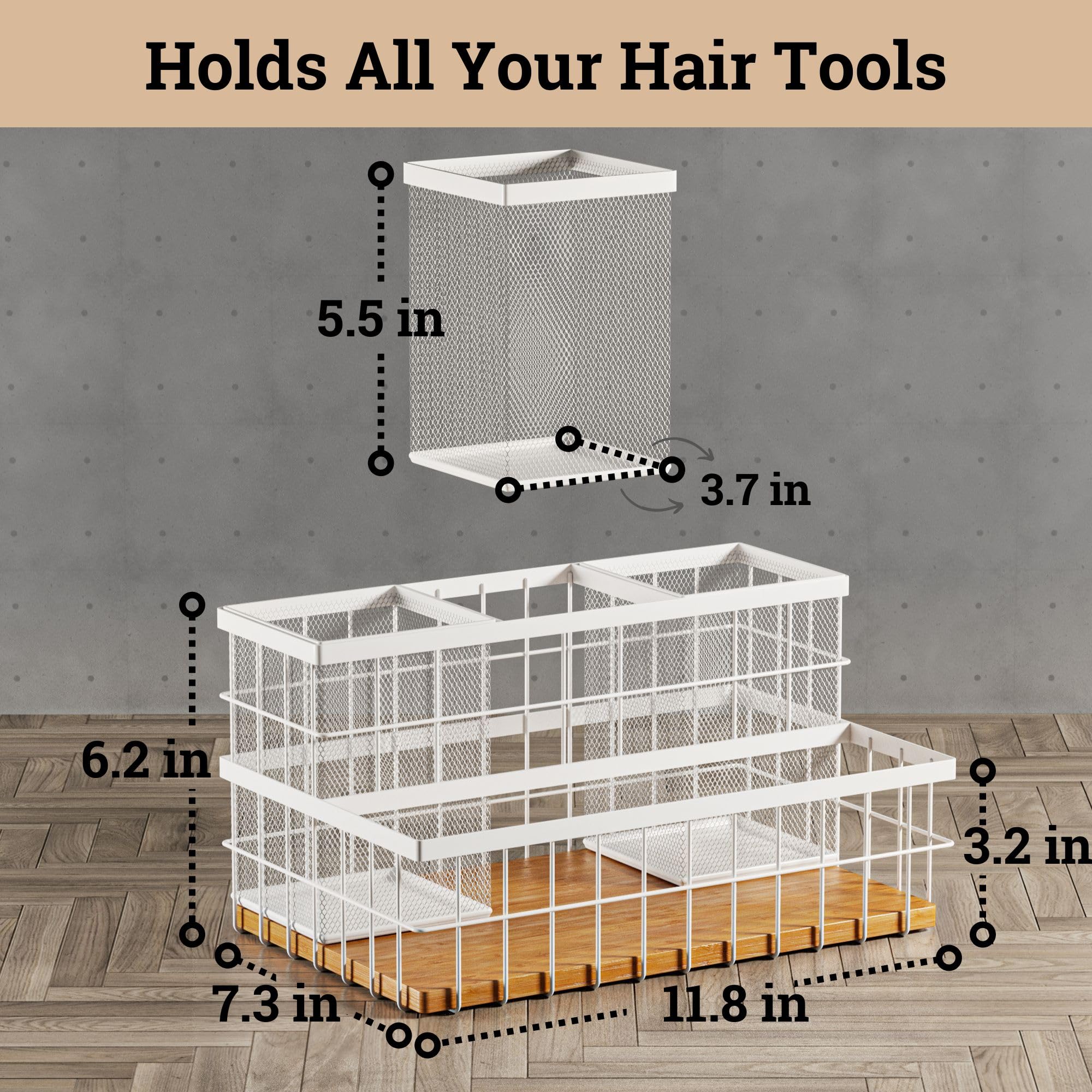 HB Design Co. removable basket demo showing easy cleaning and versatility