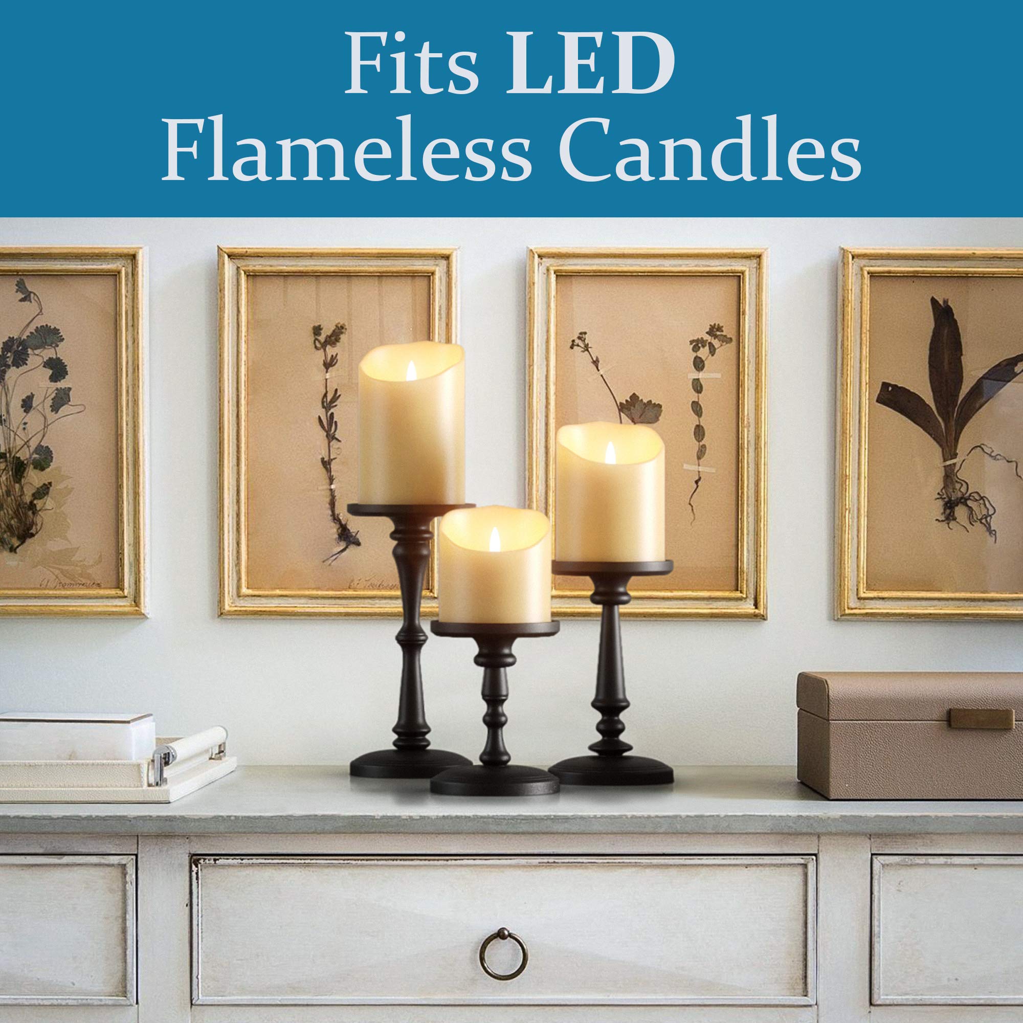 HB Design Co. candle holders used as a dining table centerpiece adding ambiance
