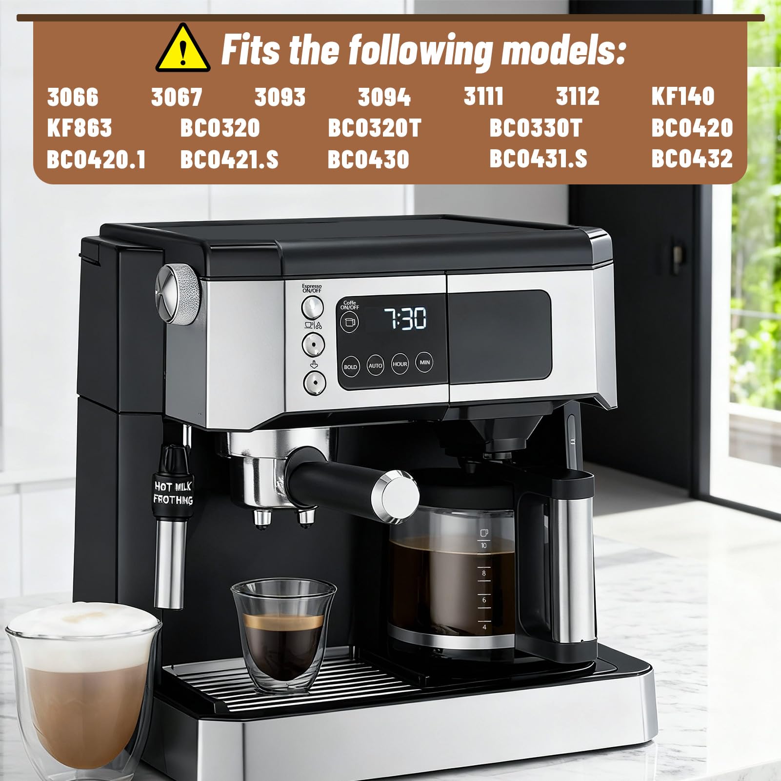 HBCyole close-up of ergonomic handle and drip-free spout for clean pouring