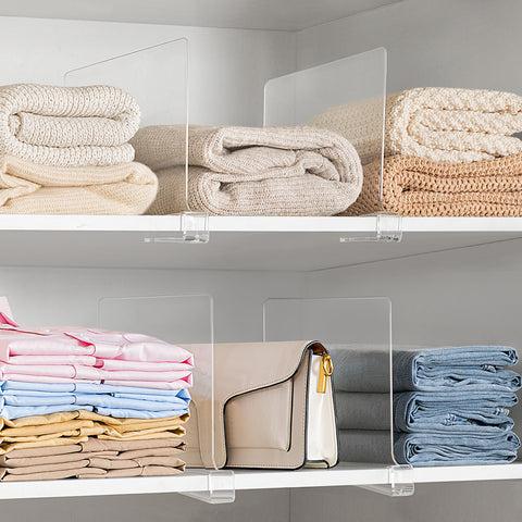 HBlife divider label and thickness view illustrating compatibility with shelving