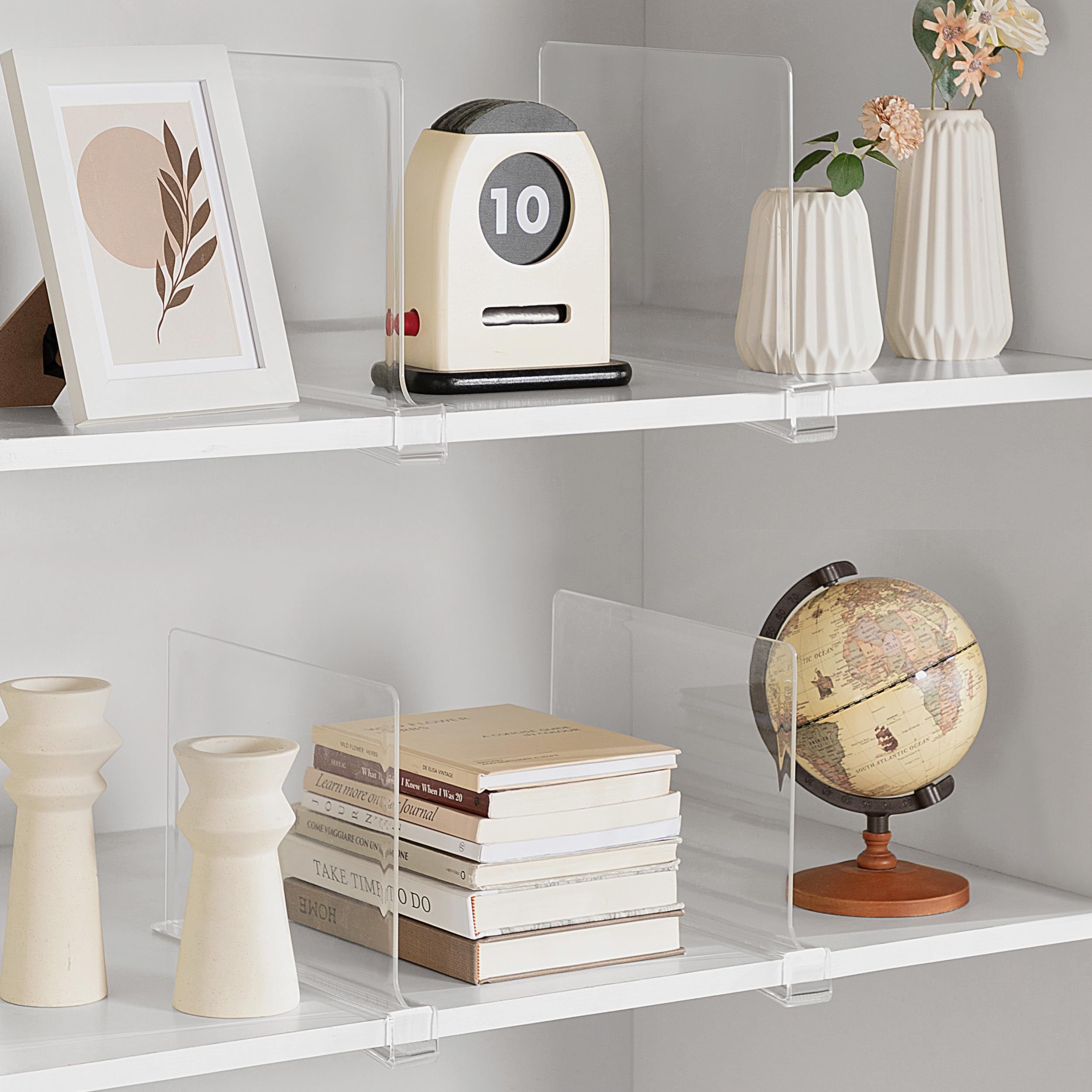 HBlife dividers organizing handbags upright to save space and improve visibility