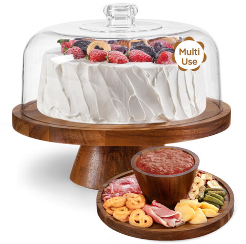 HBlife front view cake stand showing full display and protection benefit