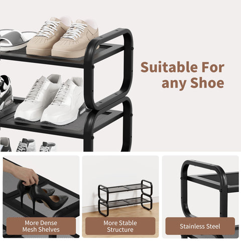 HDDTTZ dense wire mesh shelf texture improving airflow for shoes