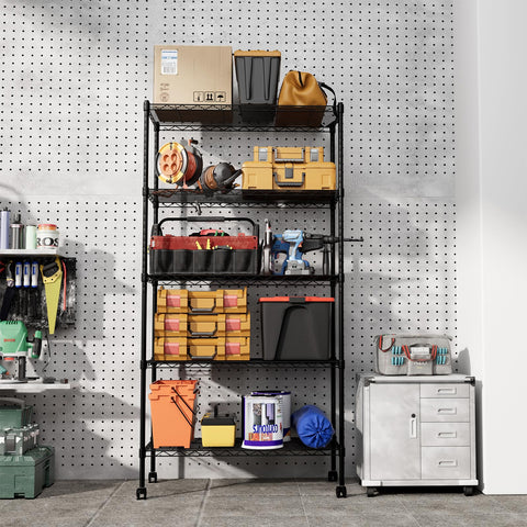 HealSmart fully loaded shelves with boxes demonstrating high capacity benefit