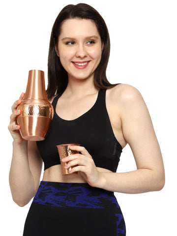 HealthGoodsIn carafe with hand for scale showing compact 1.4L capacity convenience