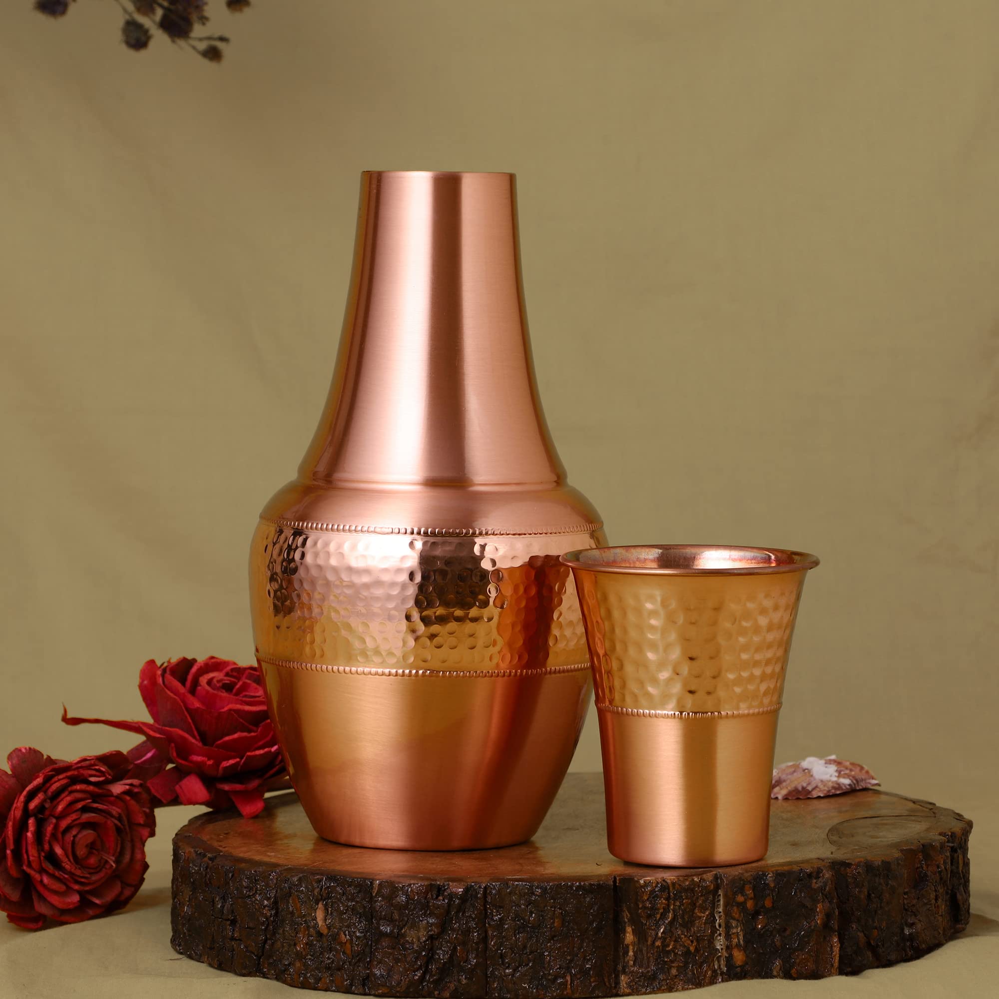 HealthGoodsIn tumbler inside view showing clean uncoated copper interior benefit