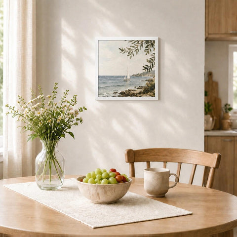 HEART ART close-up of white mat highlighting neat 8x8 centering benefit
