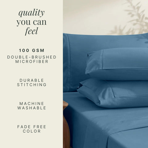Hearth & Harbor elastic edge detail tugged under mattress for snug hold