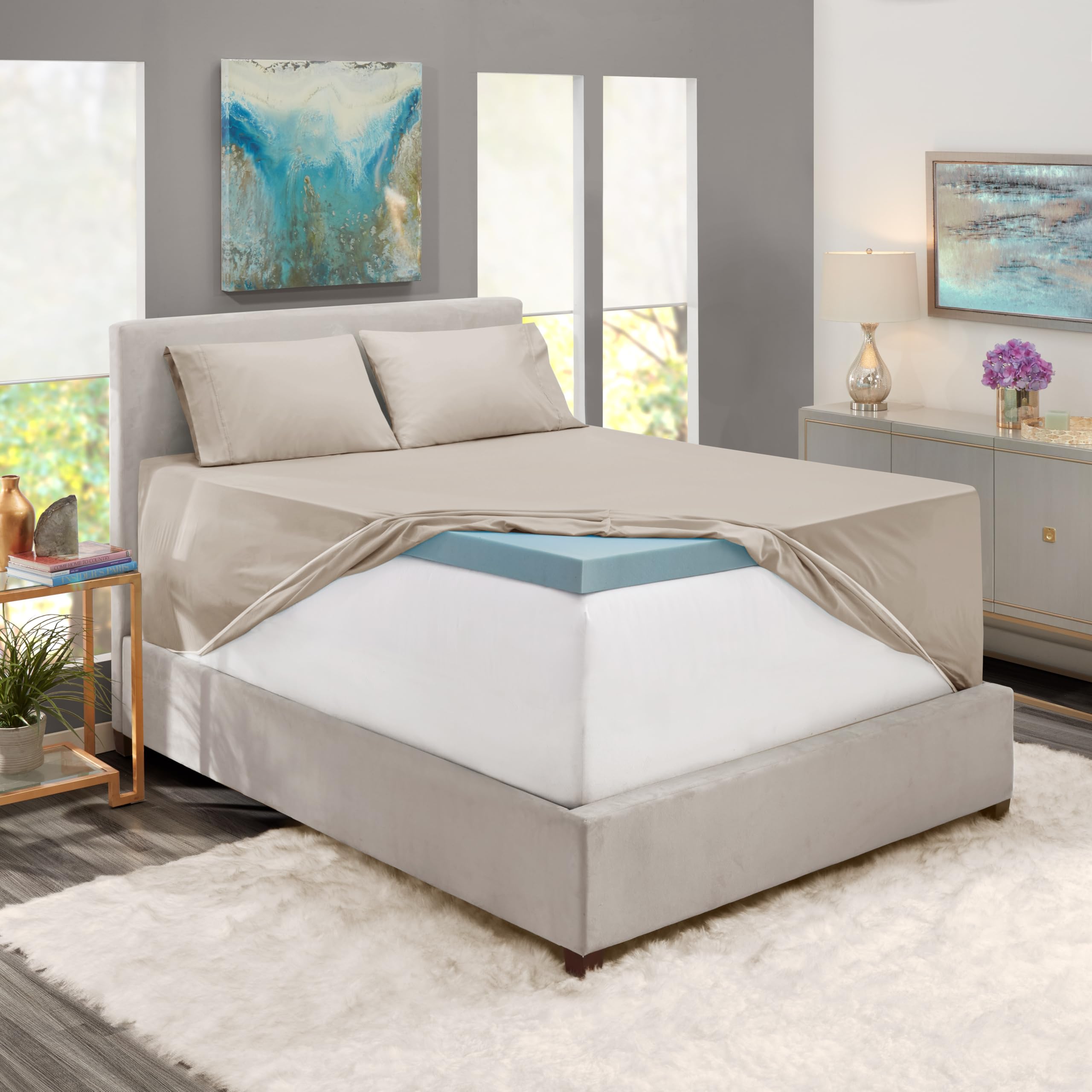 Hearth & Harbor fabric texture macro highlighting soft double-brushed microfiber feel