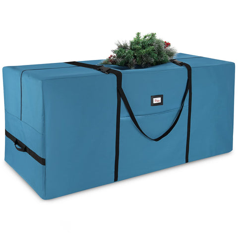 Hearth & Harbor front view of tree bag showing full zipper and shape benefit protection