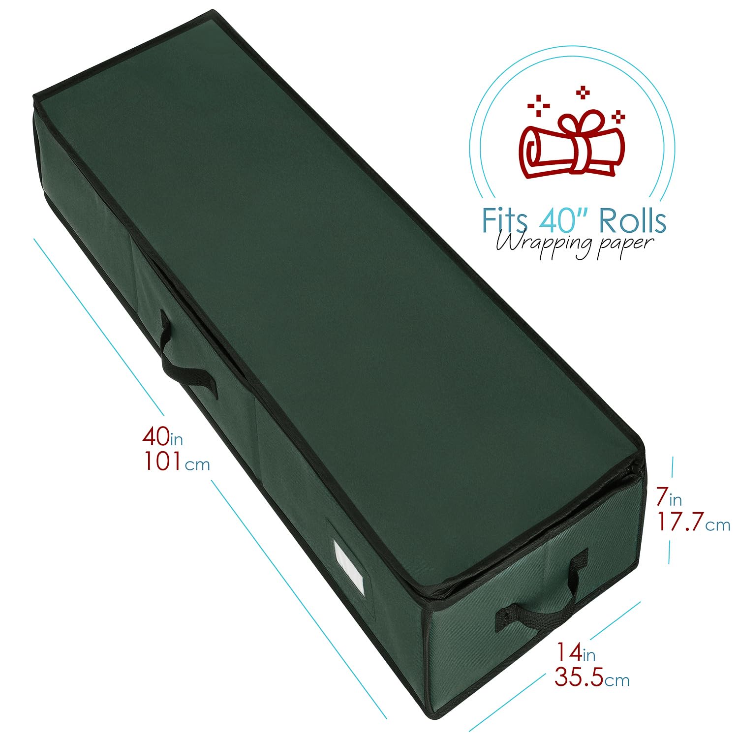 Hearth & Harbor container on closet shelf optimizing vertical storage space