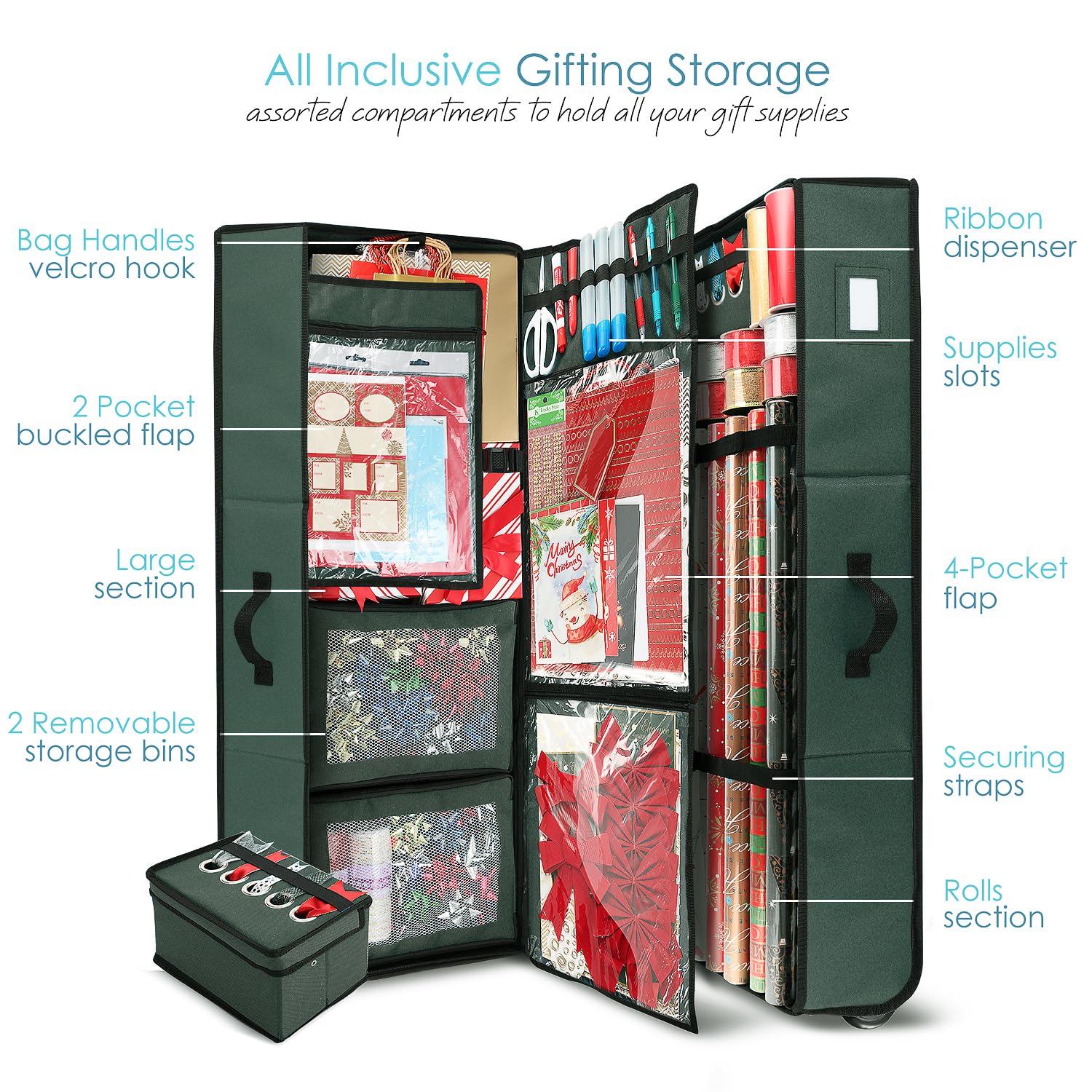 Hearth & Harbor interior layout displaying compartments and center flap for supplies