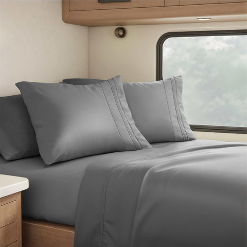 Hearth & Harbor pair of pillowcases folded to show neat storage convenience
