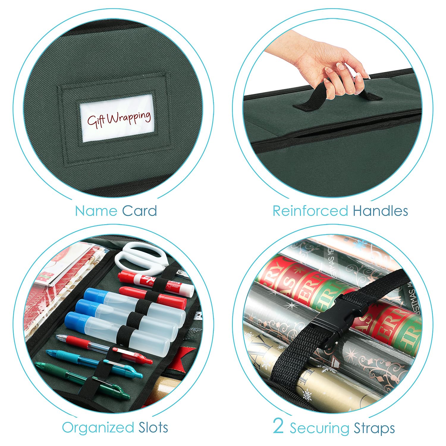 Hearth & Harbor removable ribbon box keeping ribbons untangled and tidy