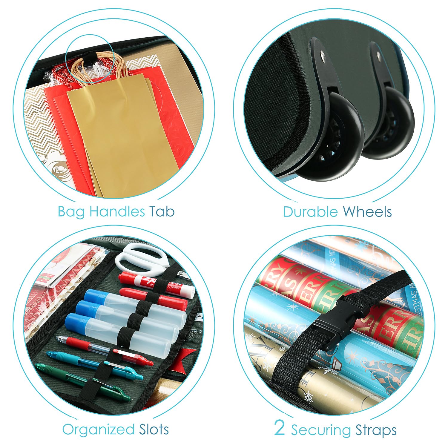 Hearth & Harbor side mesh pocket storing tape and small accessories securely