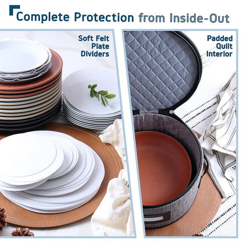 Hearth & Harbor comparison of 7, 8.5, 10 and 12 inch plate boxes