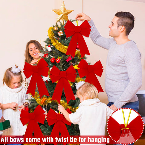 Heartome bow on wreath at front door adding curb appeal and festive charm
