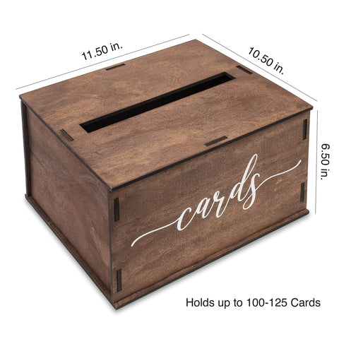 Heather & Willow close-up of the slot fits envelopes and cash for secure gift collection