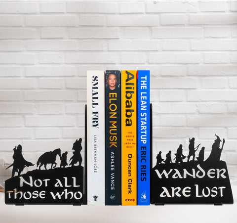 HeavenlyKraft bookends holding books on a wooden shelf benefit: tidy organized display