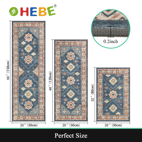 HEBE RUGS mat placed by sink demonstrating non-slip grip and safer standing surface