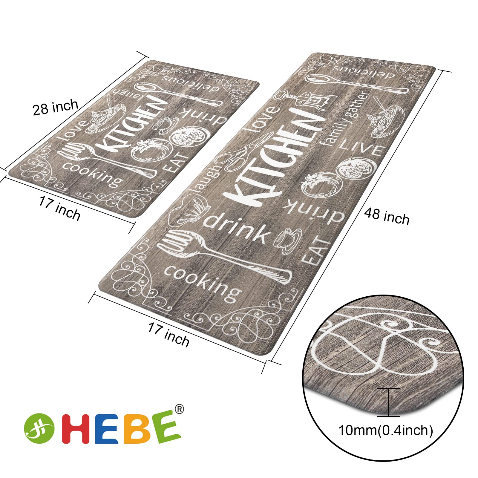 HEBE close-up of PVC foam texture illustrating cushioning comfort